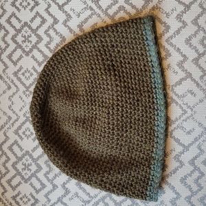 Handmade Knit Green Wool Hat